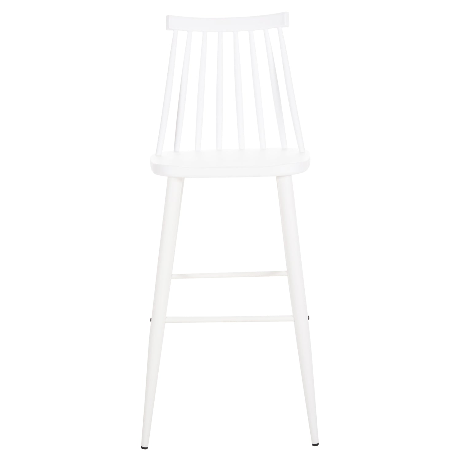 BAR STOOL HIGH SEAT VANESSA HM8459.11 WHITE PP & WHITE METAL LEGS 47x48,5x107Hcm.