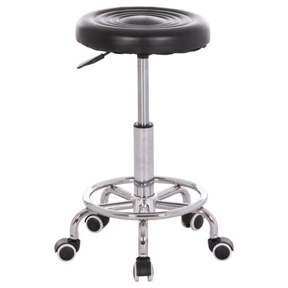 OFFICE DESIGNER'S SWIVEL STOOL IRIS HM212.21 BLACK PU Φ32x45-60Hcm.