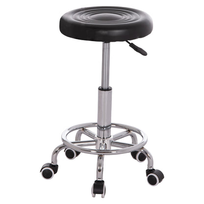 OFFICE DESIGNER'S SWIVEL STOOL IRIS HM212.21 BLACK PU Φ32x45-60Hcm.