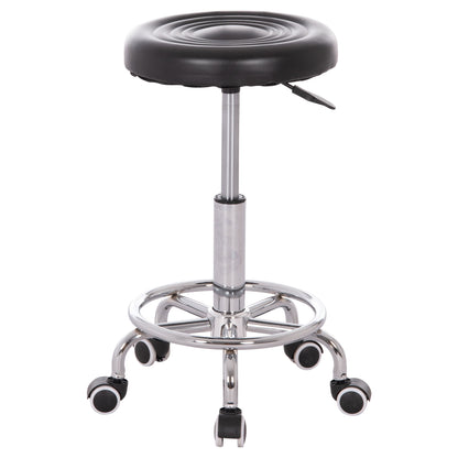 OFFICE DESIGNER'S SWIVEL STOOL IRIS HM212.21 BLACK PU Φ32x45-60Hcm.