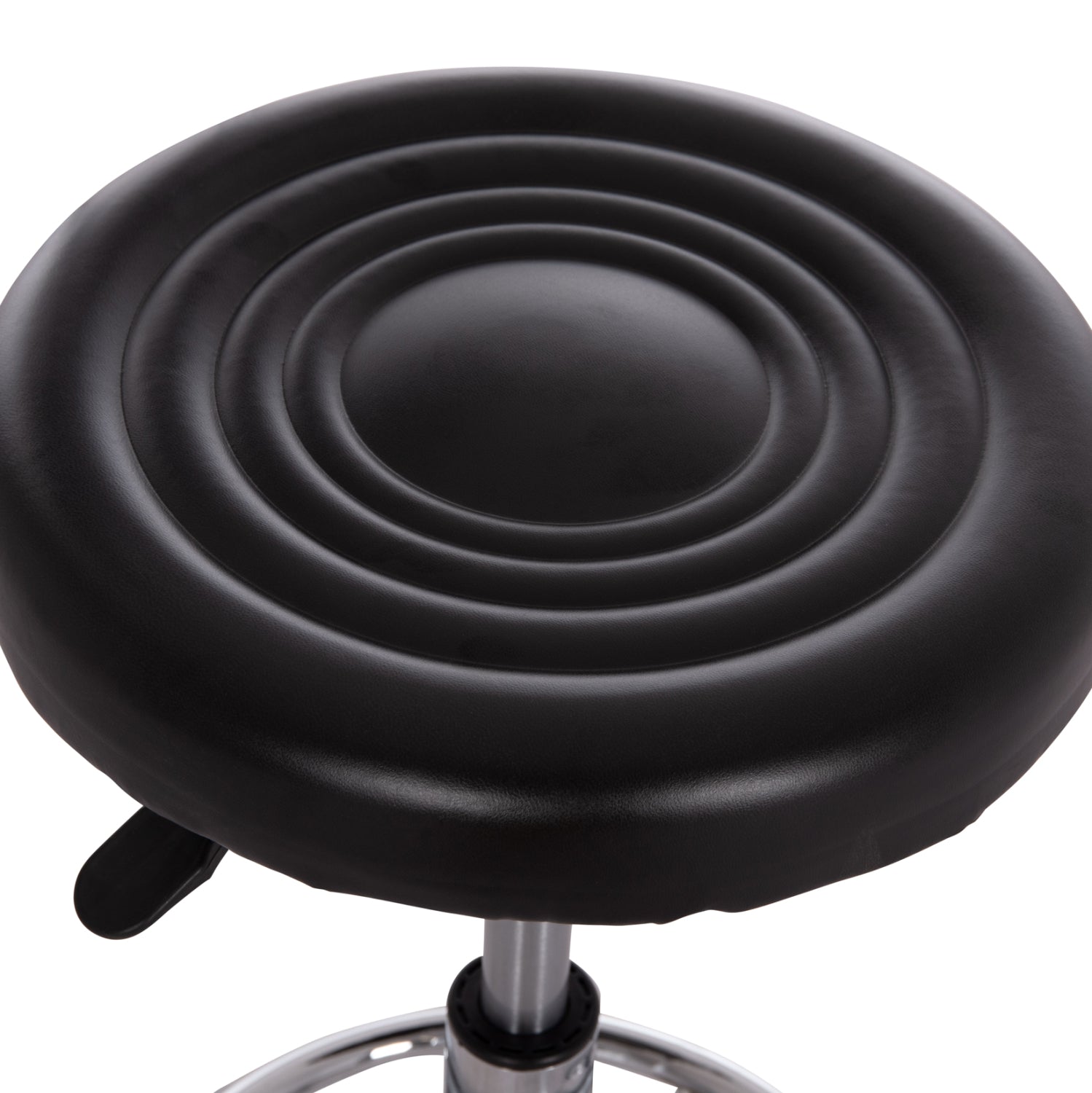 OFFICE DESIGNER'S SWIVEL STOOL IRIS HM212.21 BLACK PU Φ32x45-60Hcm.