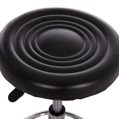 OFFICE DESIGNER'S SWIVEL STOOL IRIS HM212.21 BLACK PU Φ32x45-60Hcm.