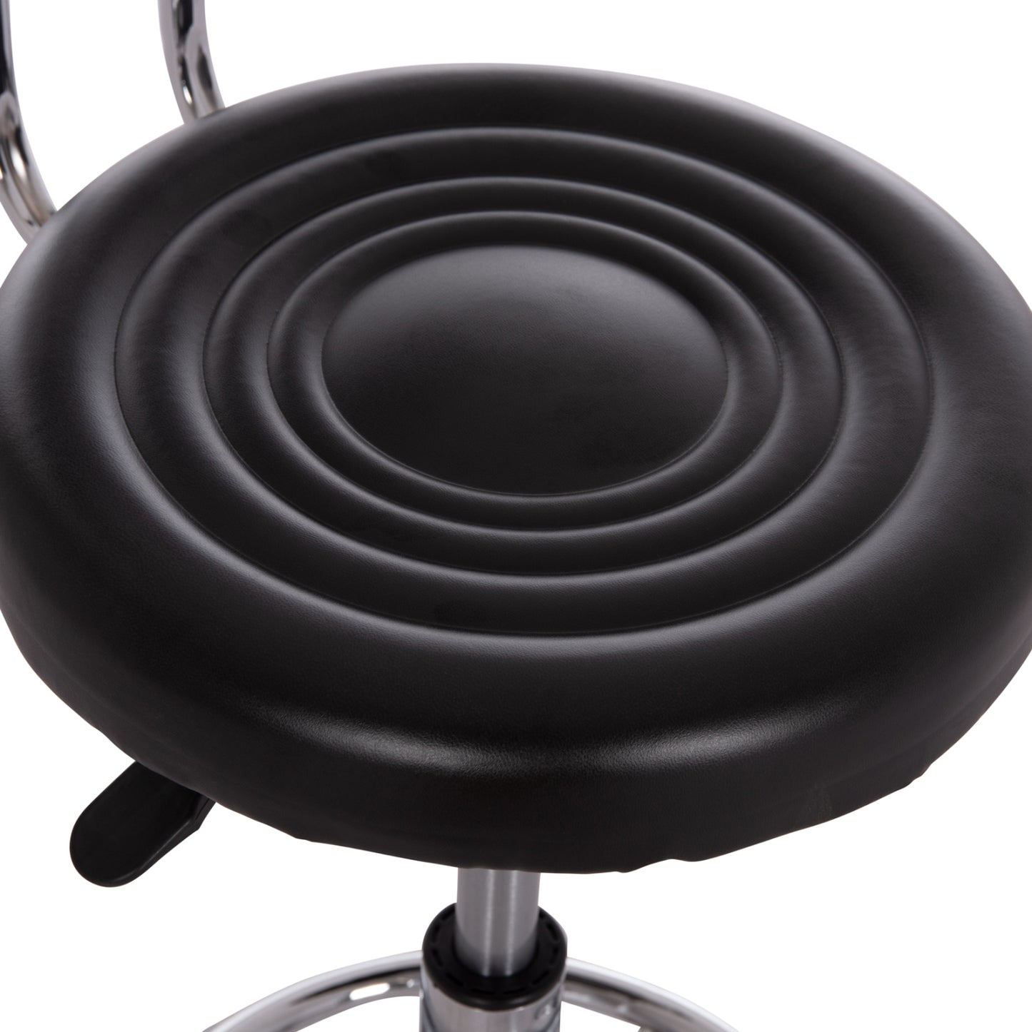 OFFICE DESIGNER'S SWIVEL STOOL IRIS HM211.21 BLACK PU 34x43x86.5Hcm.