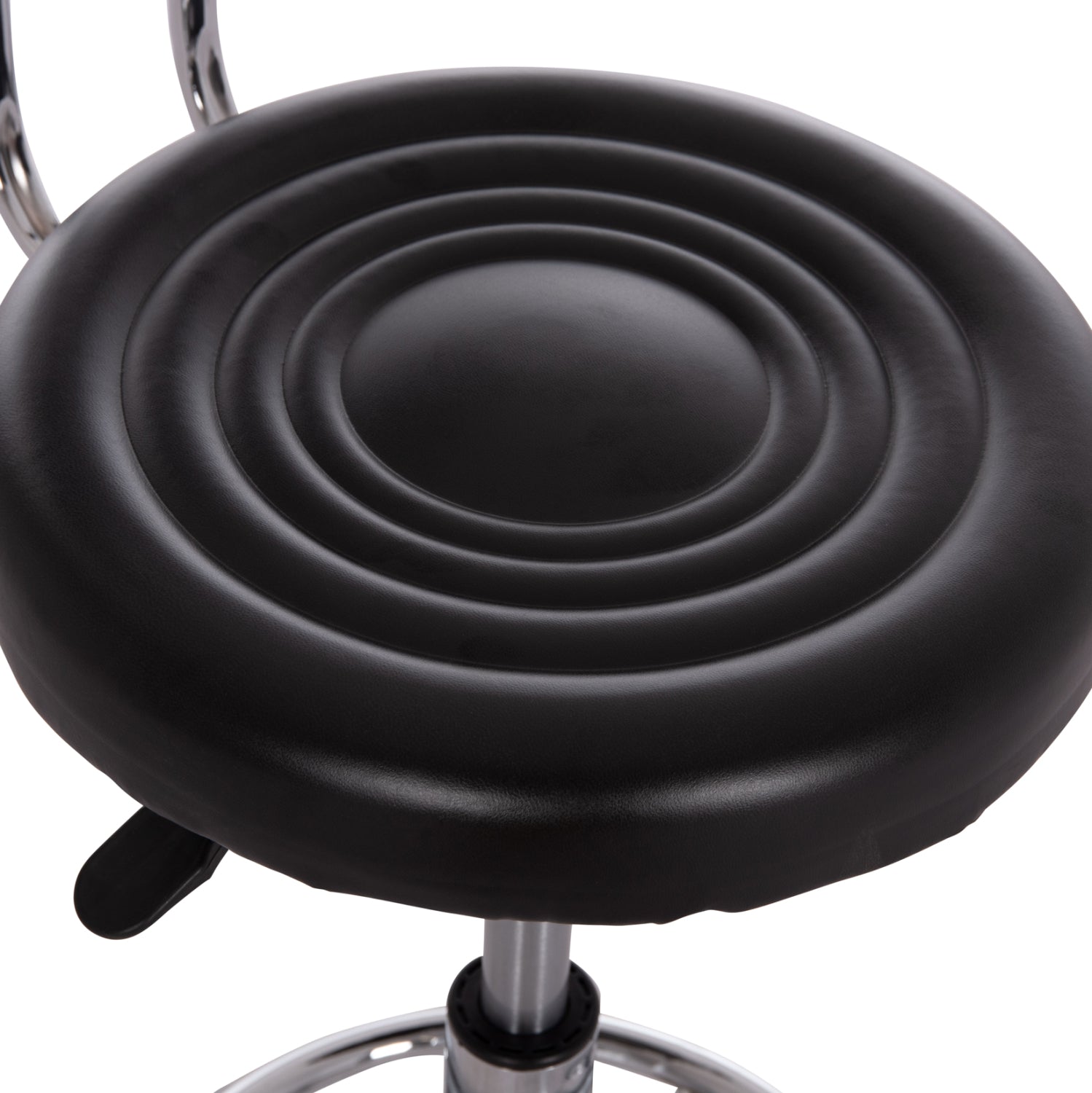 OFFICE DESIGNER'S SWIVEL STOOL IRIS HM211.21 BLACK PU 34x43x86.5Hcm.