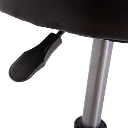 OFFICE DESIGNER'S SWIVEL STOOL IRIS HM212.21 BLACK PU Φ32x45-60Hcm.