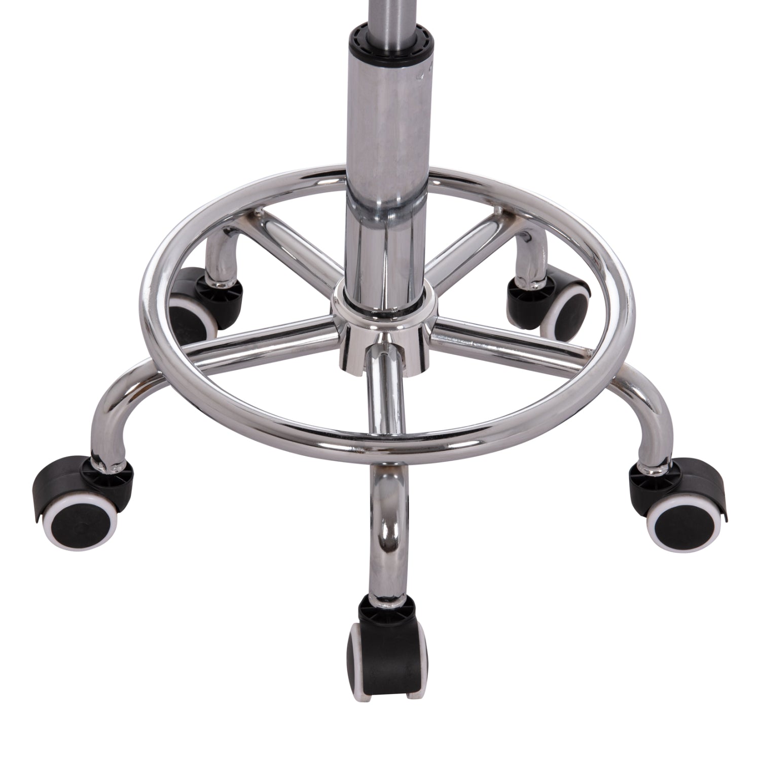 OFFICE DESIGNER'S SWIVEL STOOL IRIS HM211.21 BLACK PU 34x43x86.5Hcm.