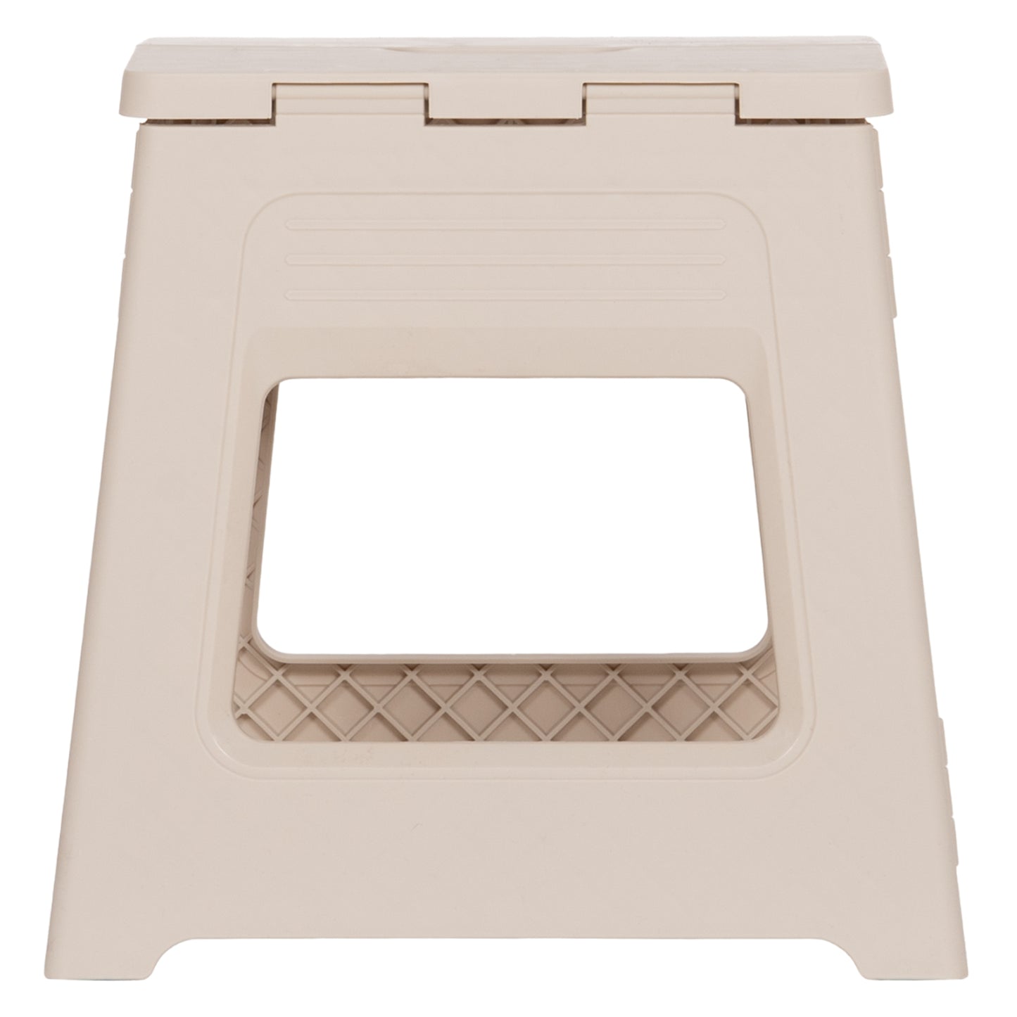 FOLDABLE POLYPROPYLENE STOOL SOLIS HM18392.02 CREAM WHITE 30x25x30Hcm.