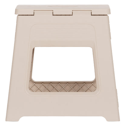 FOLDABLE POLYPROPYLENE STOOL SOLIS HM18392.02 CREAM WHITE 30x25x30Hcm.