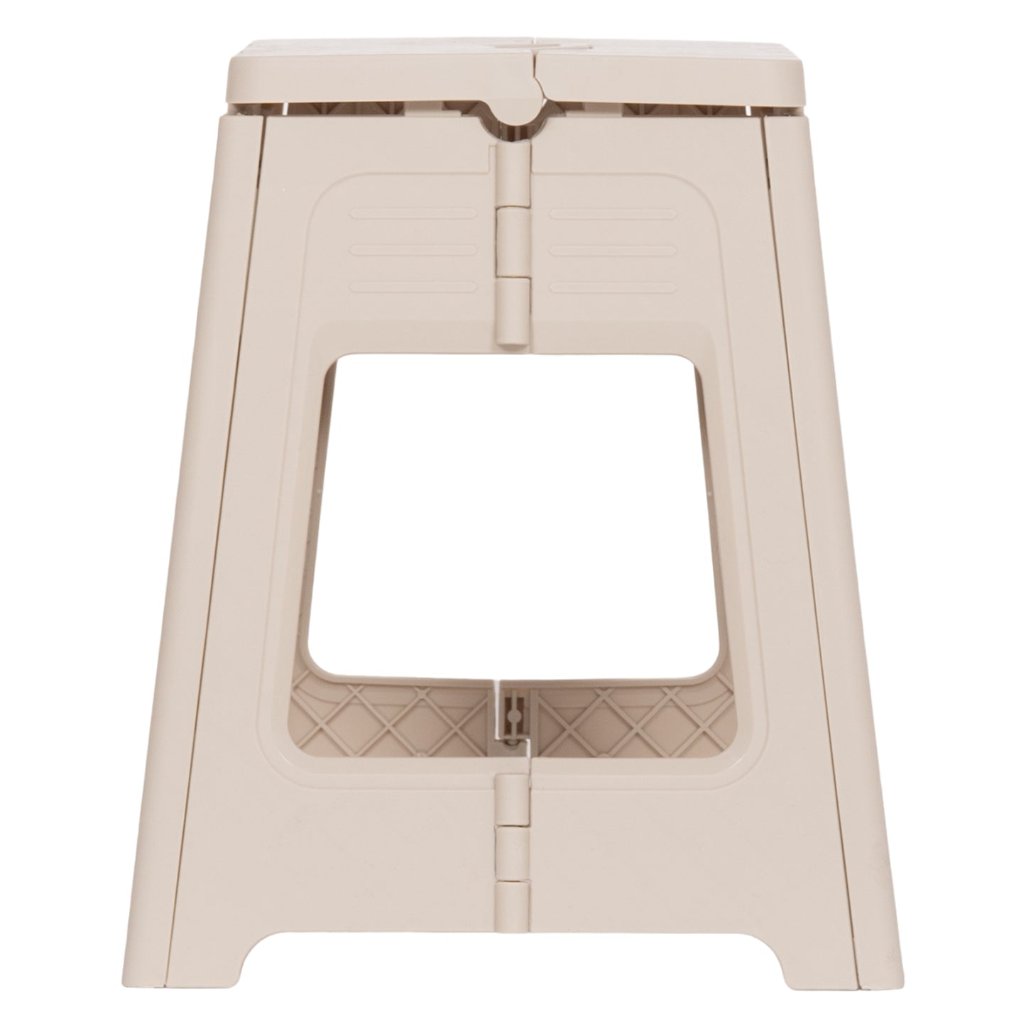 FOLDABLE POLYPROPYLENE STOOL SOLIS HM18392.02 CREAM WHITE 30x25x30Hcm.
