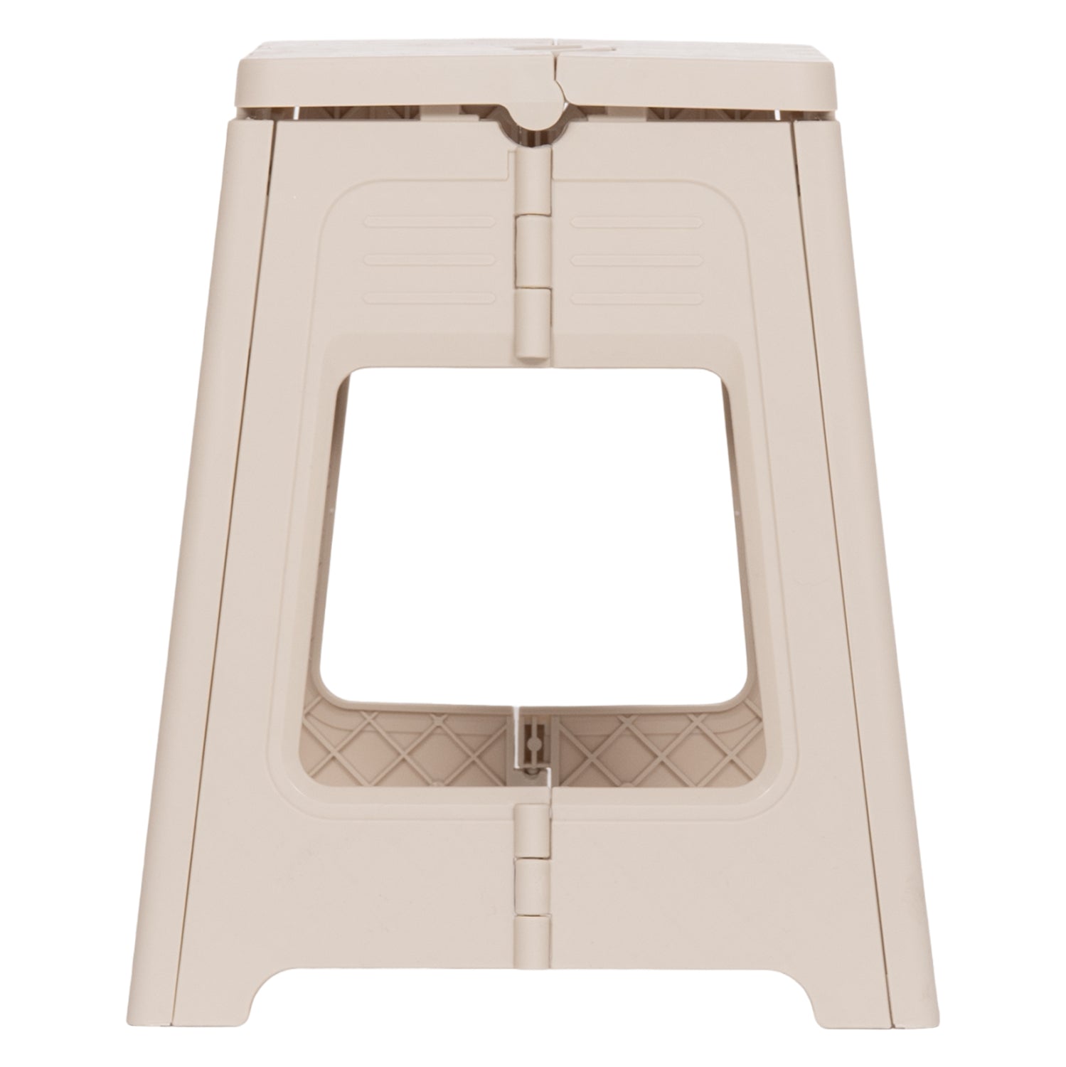 FOLDABLE POLYPROPYLENE STOOL SOLIS HM18392.02 CREAM WHITE 30x25x30Hcm.