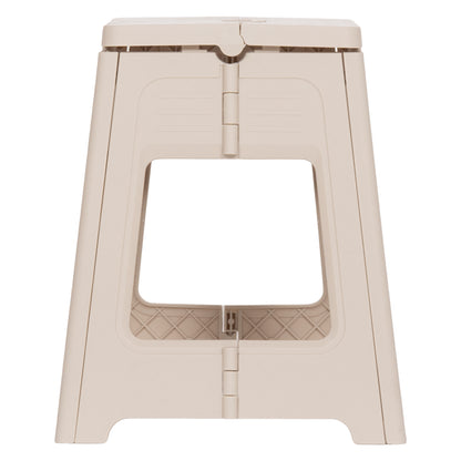 FOLDABLE POLYPROPYLENE STOOL SOLIS HM18392.02 CREAM WHITE 30x25x30Hcm.