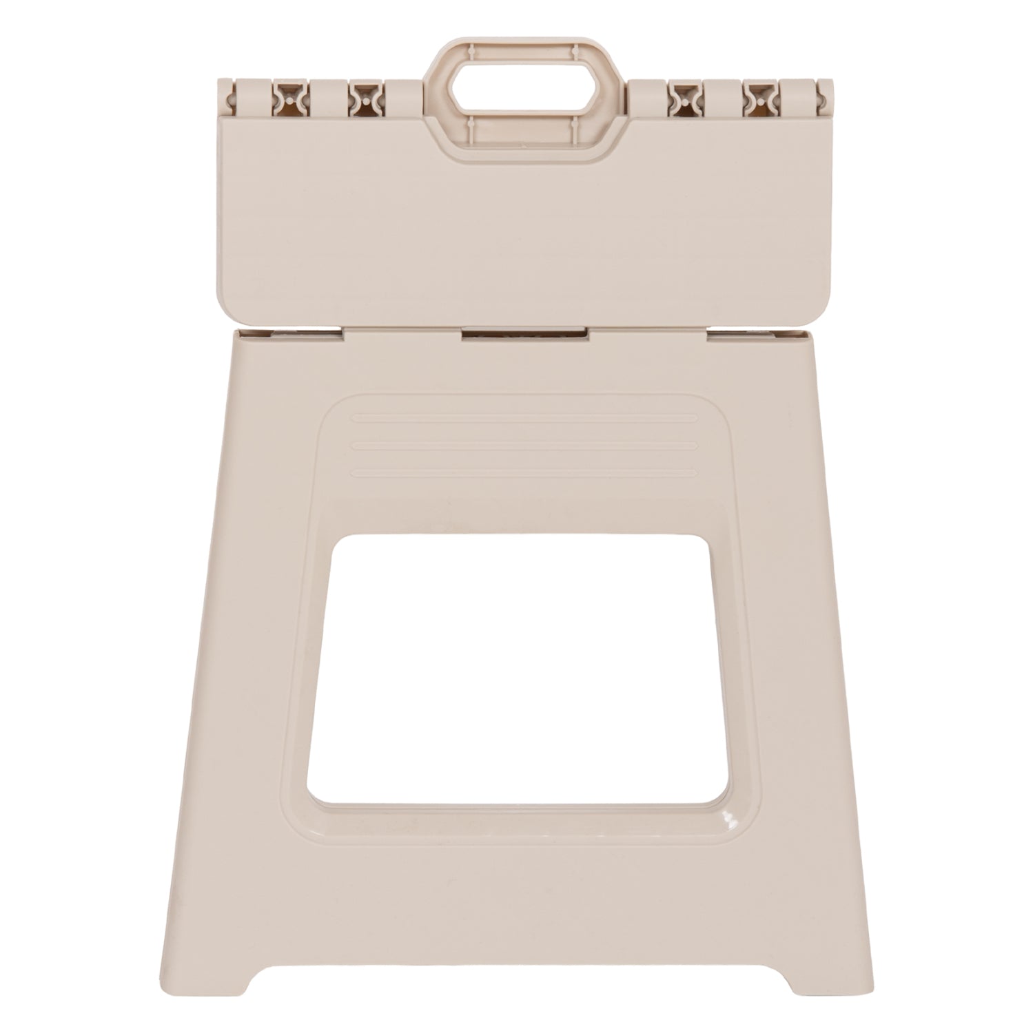 FOLDABLE POLYPROPYLENE STOOL SOLIS HM18392.02 CREAM WHITE 30x25x30Hcm.