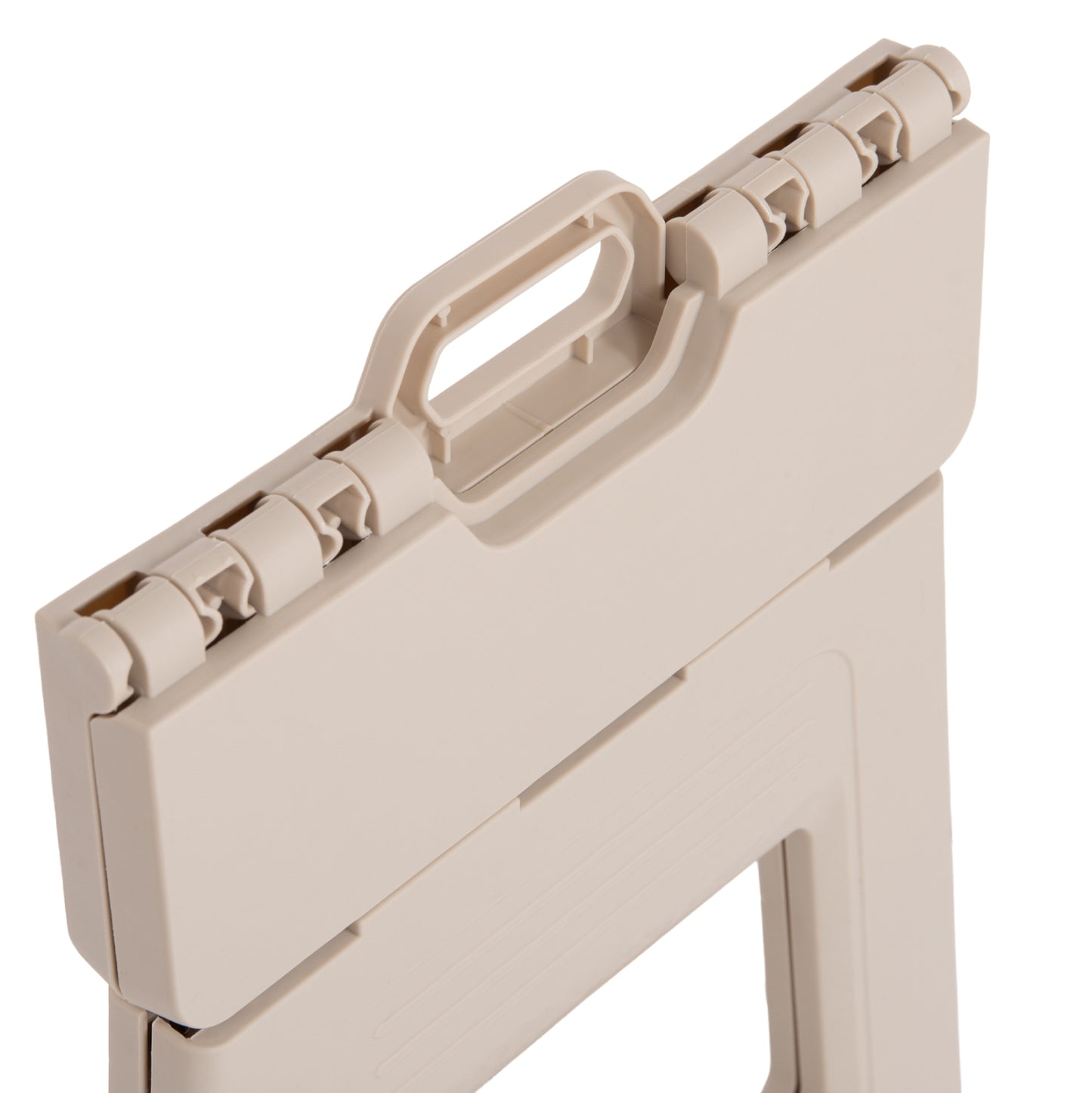 FOLDABLE POLYPROPYLENE STOOL SOLIS HM18392.02 CREAM WHITE 30x25x30Hcm.