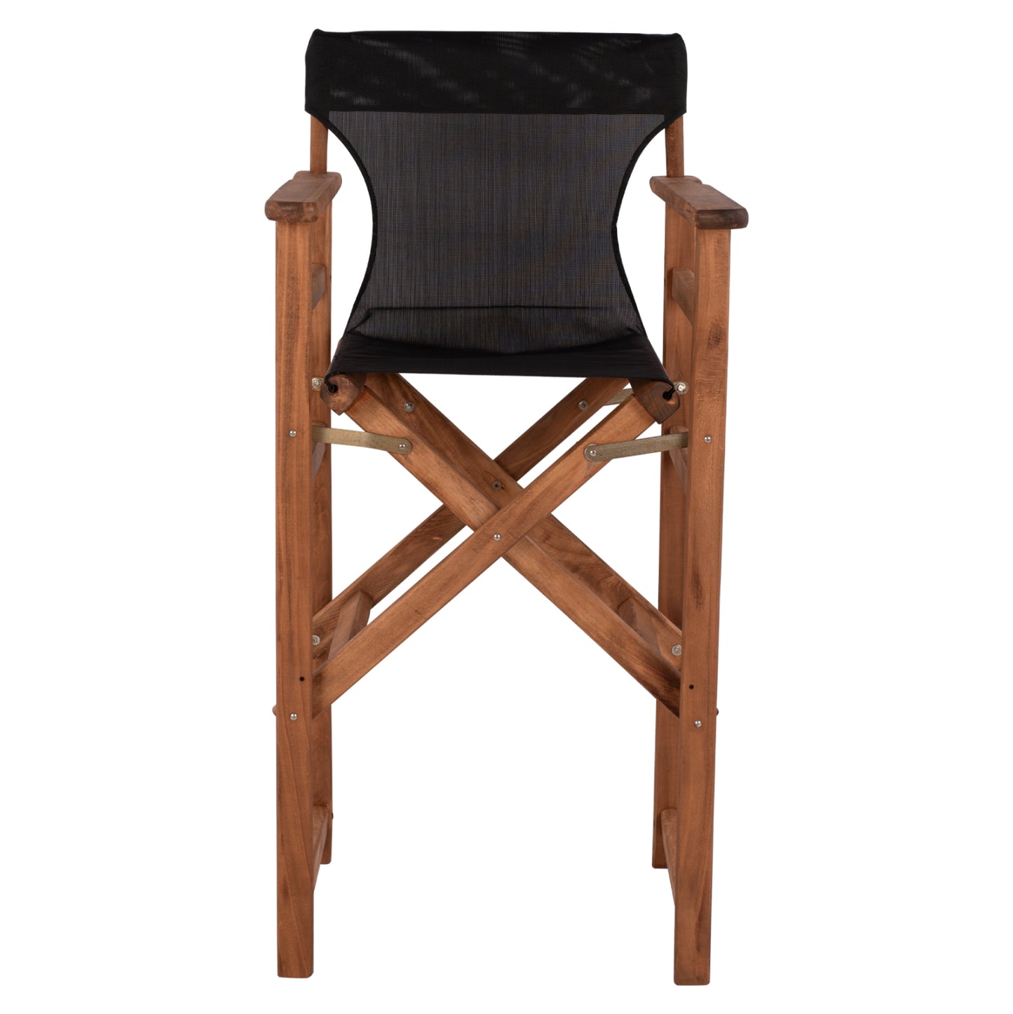 Stool Bar Director's Walnut with pillow pvc black HM10374.05