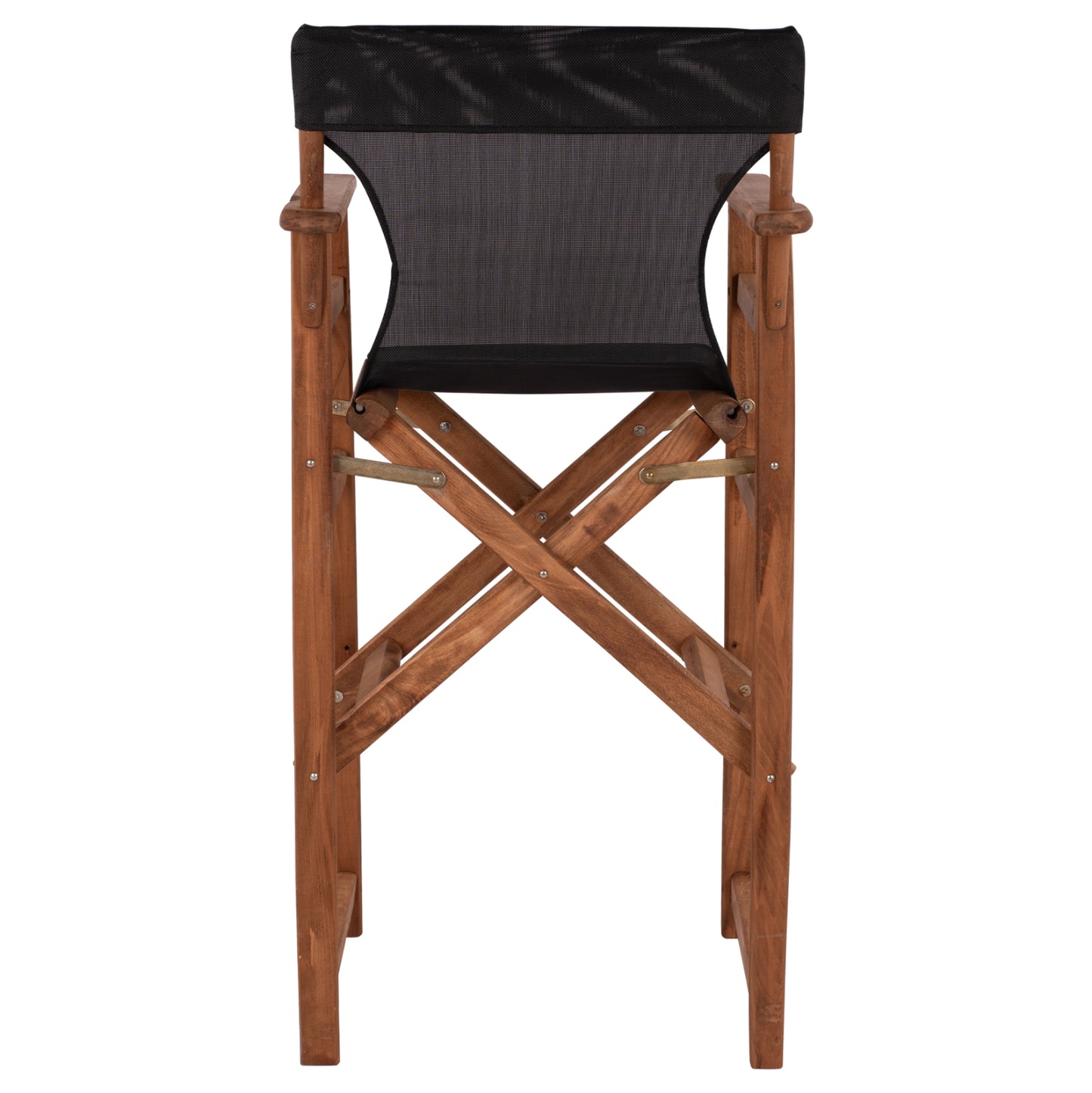 Stool Bar Director's Walnut with pillow pvc black HM10374.05
