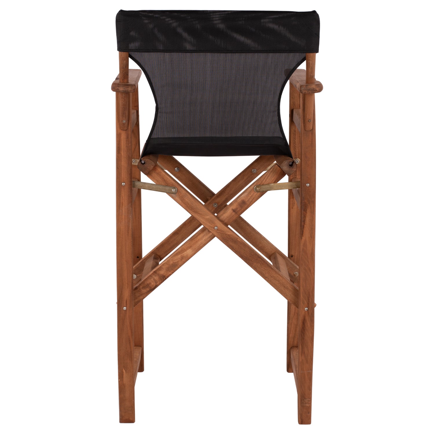 Stool Bar Director's Walnut with pillow pvc black HM10374.05