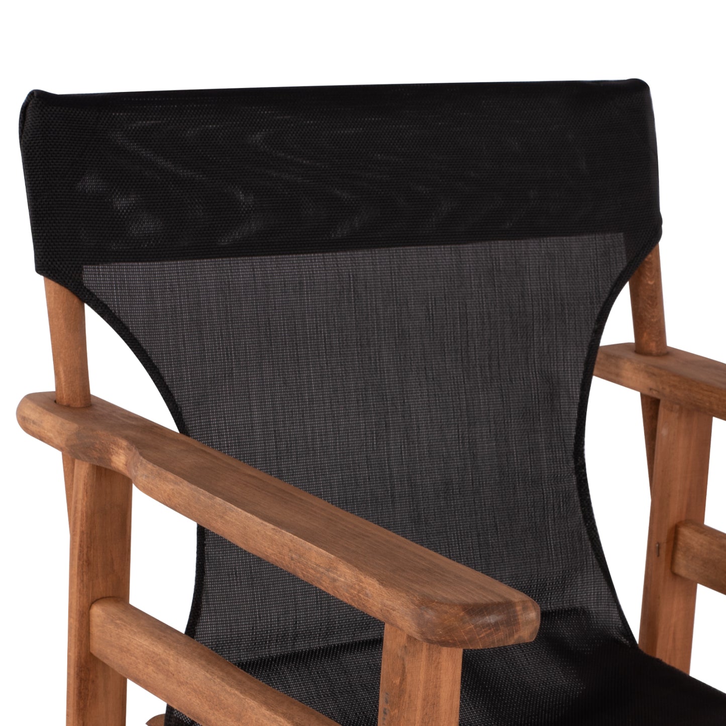 Stool Bar Director's Walnut with pillow pvc black HM10374.05