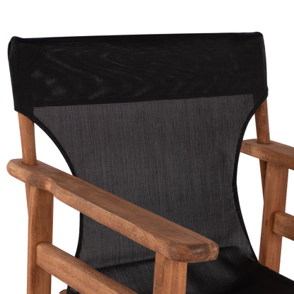 Stool Bar Director's Walnut with pillow pvc black HM10374.05