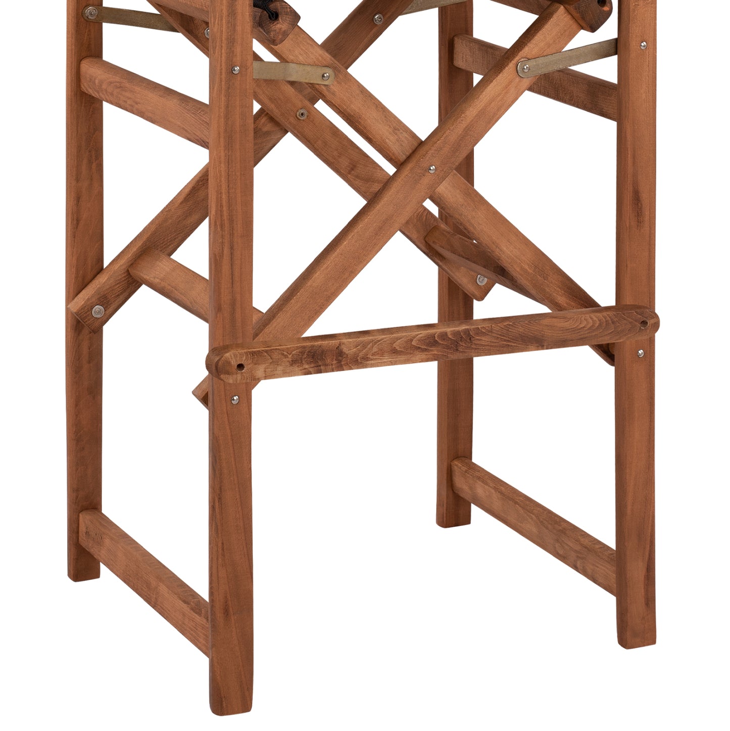 Stool Bar Director's Walnut with pillow pvc black HM10374.05
