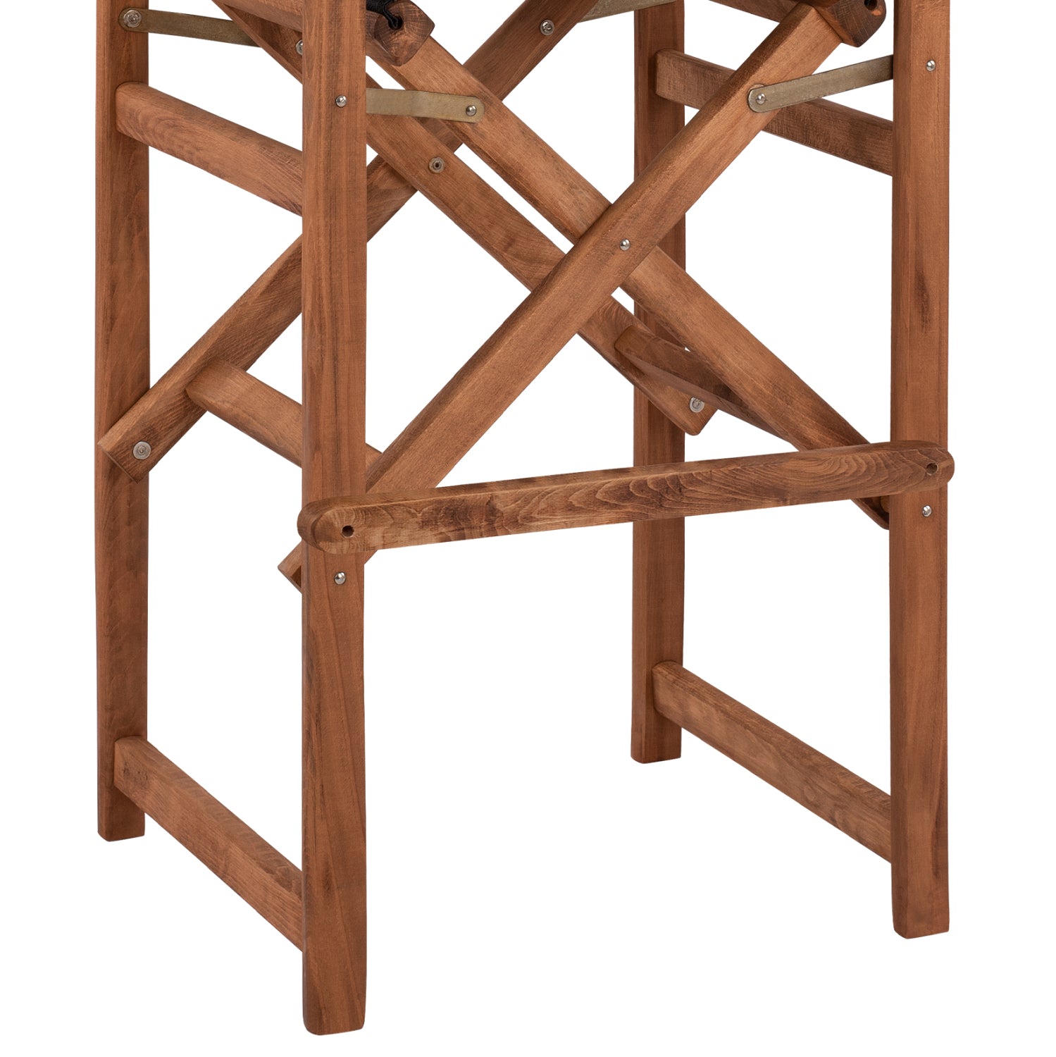Stool Bar Director's Walnut with pillow pvc black HM10374.05
