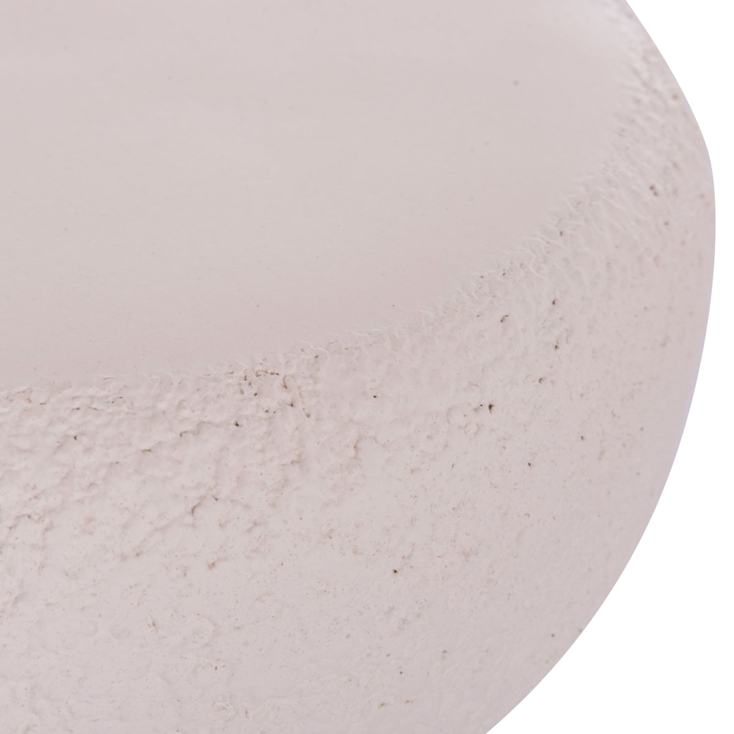 ROUND STOOL INTERON HM18171.02 FIBER CEMENT IN WHITE--Φ34x39Hcm.