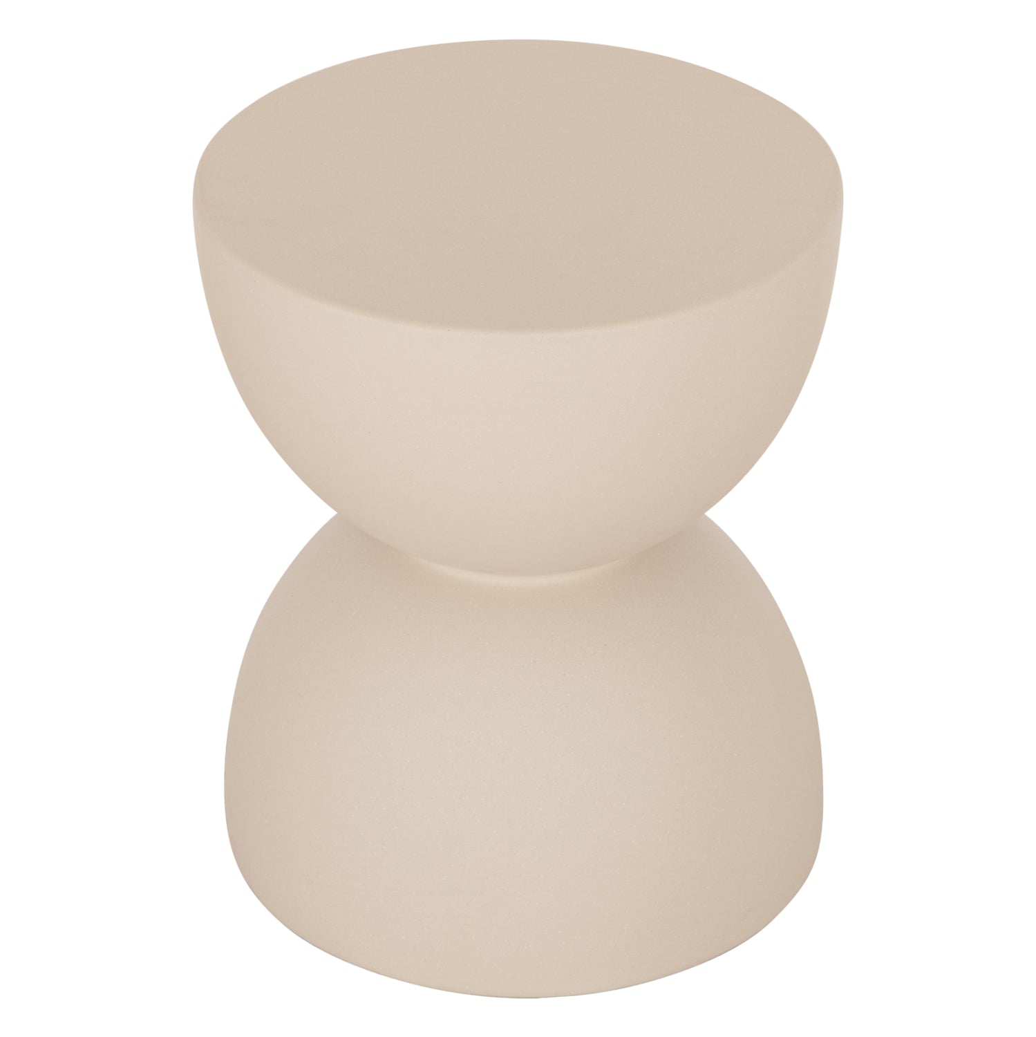ROUND STOOL ZINI HM6580.02 FIBER CEMENT IN BEIGE Φ35x43Hcm.