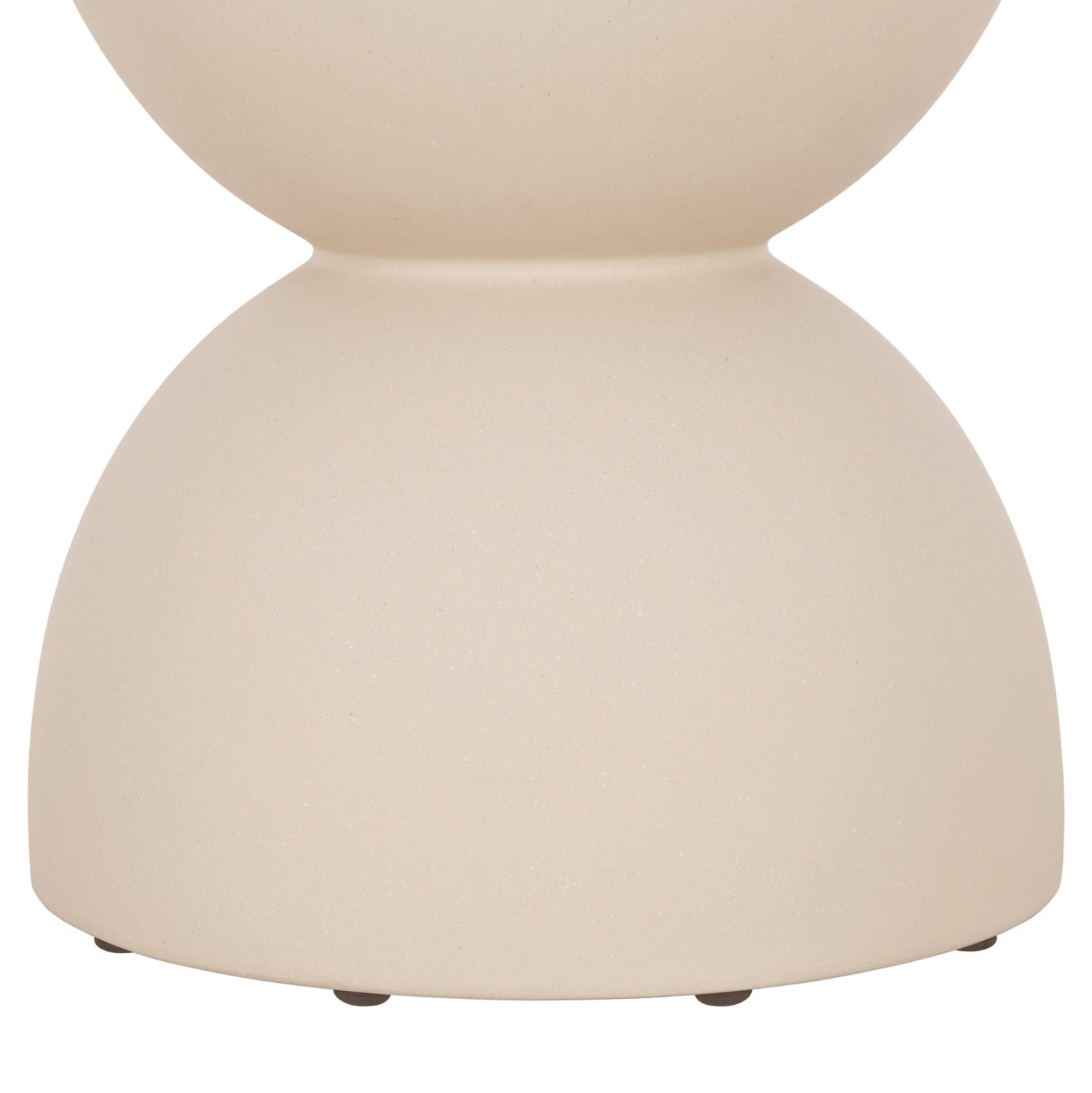 ROUND STOOL ZINI HM6580.02 FIBER CEMENT IN BEIGE Φ35x43Hcm.