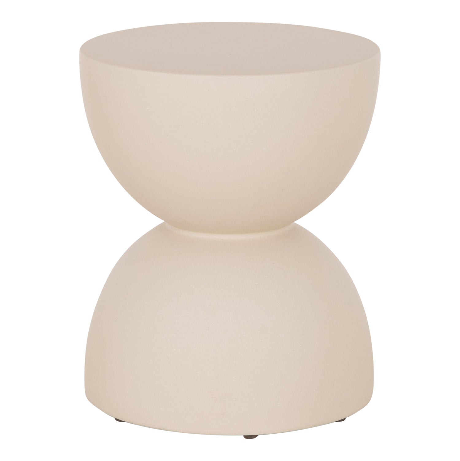 ROUND STOOL ZINI HM6580.02 FIBER CEMENT IN BEIGE Φ35x43Hcm.
