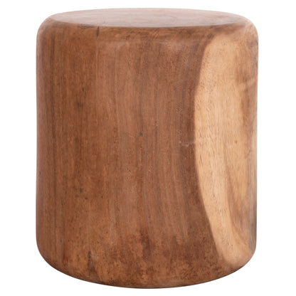 ROUND STOOL TOBI HM9791.11 SOLID SUAR WOOD--NATURAL COLOR Φ39x42Hcm.