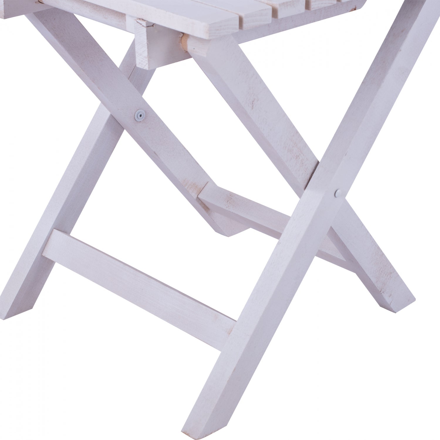Stool- auxilliary table white 402 Koli 40x40 foldable HM288.03 40x40x44cm