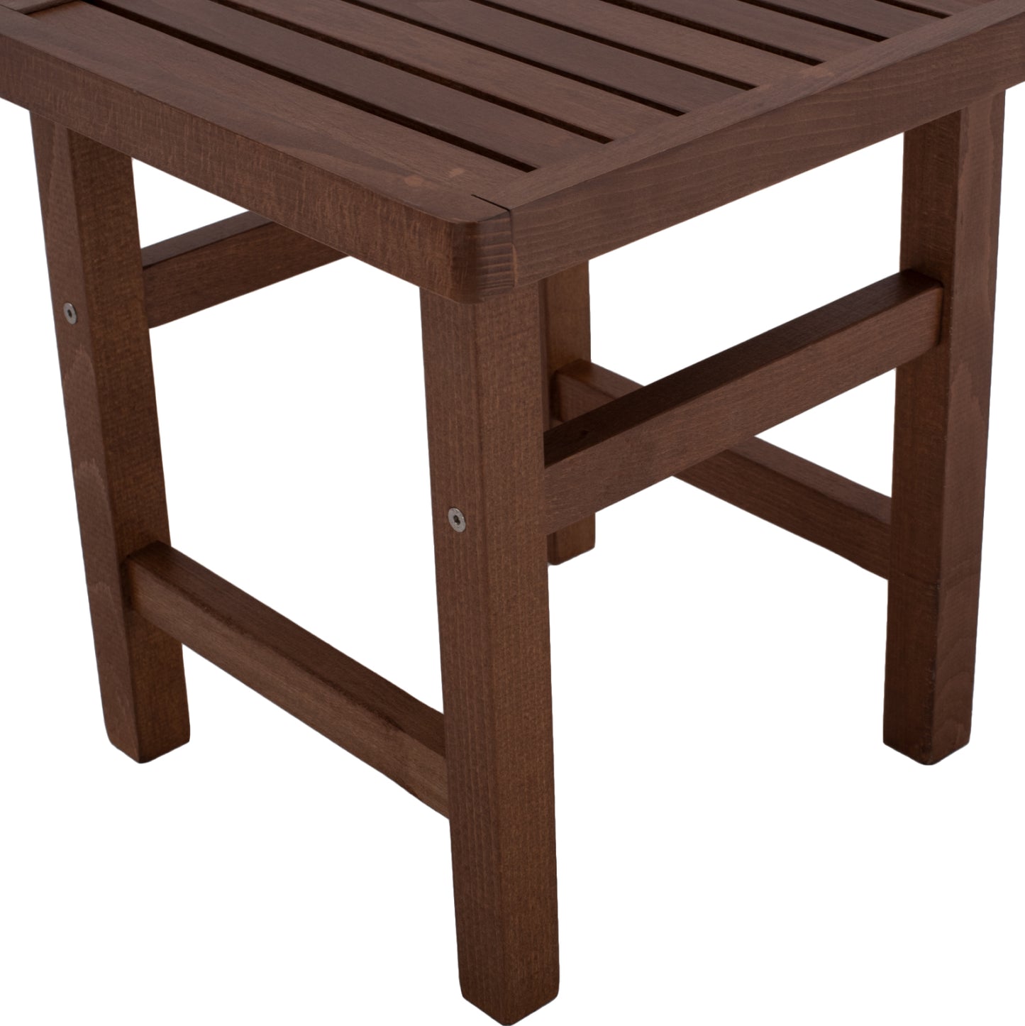 Stool-Table  Walnut Soaking  Koli 40x40 40Χ40X45cm HM289.02
