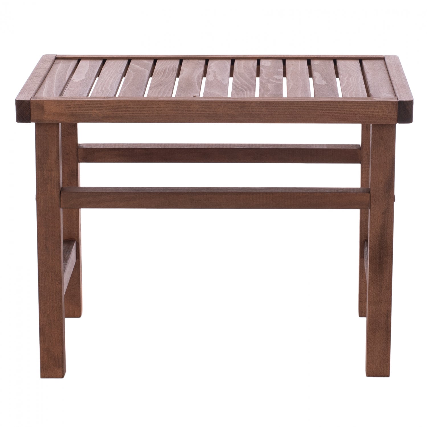 WOODEN TABLE-STOOL WALNUT 60Χ40X45Υ cm.
