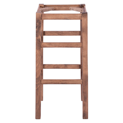 WOODEN STOOL WITHOUT BACK IN WALNUT HM5583.01