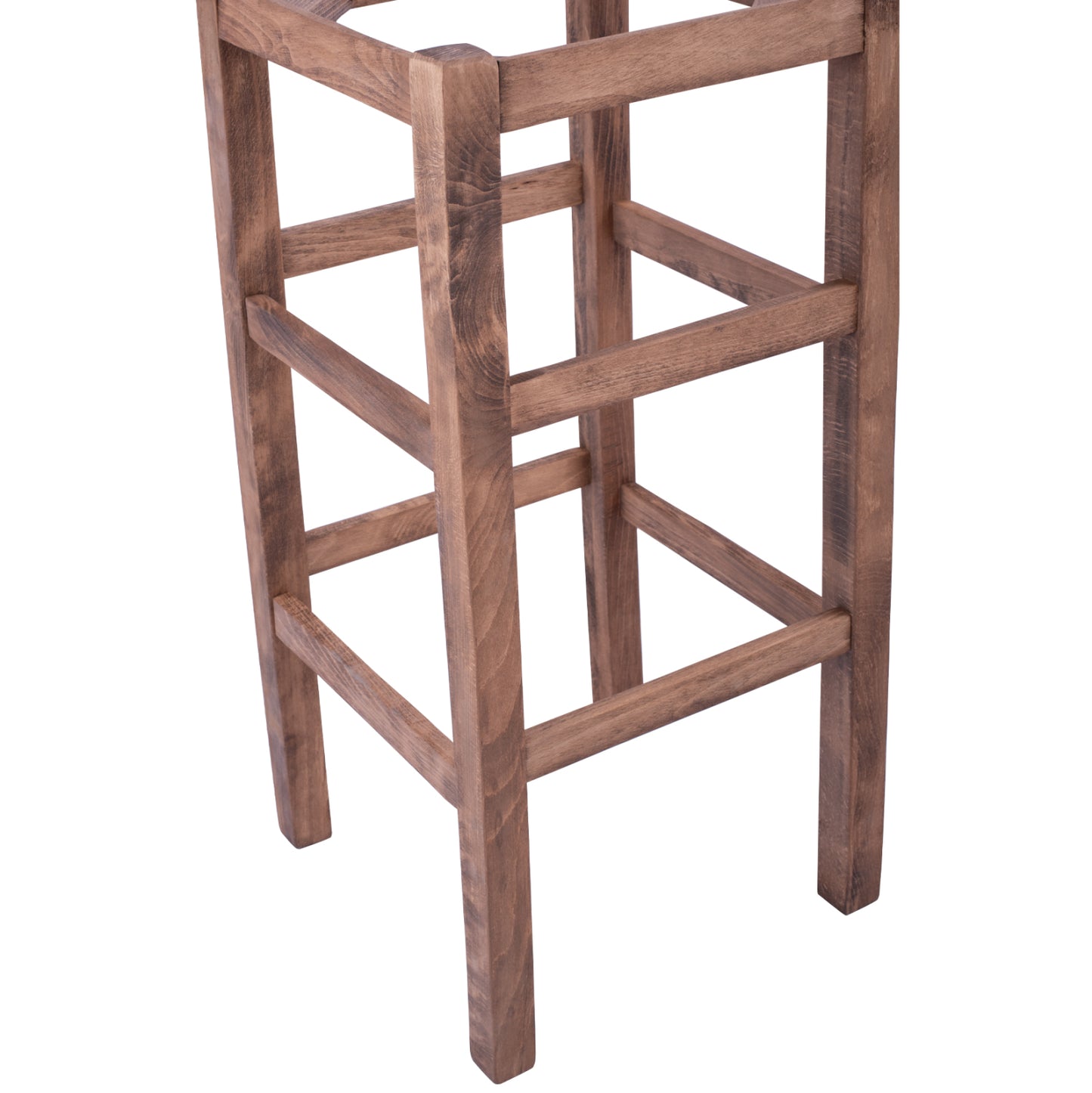 WOODEN STOOL WITHOUT BACK IN WALNUT HM5583.01