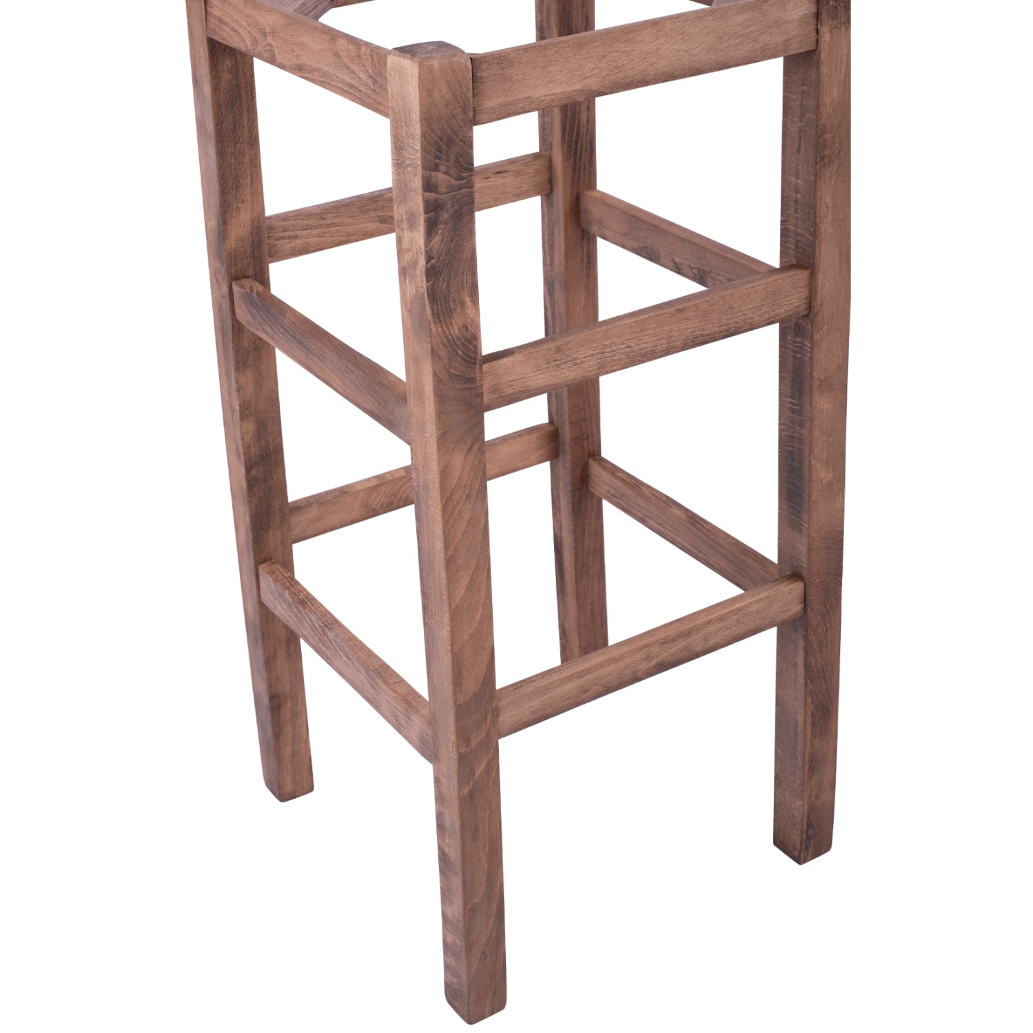 WOODEN STOOL WITHOUT BACK IN WALNUT HM5583.01