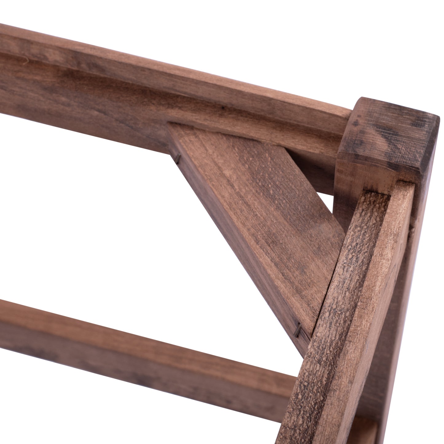 WOODEN STOOL WITHOUT BACK IN WALNUT HM5583.01