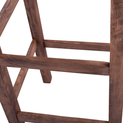 WOODEN STOOL WITHOUT BACK IN WALNUT HM5583.01