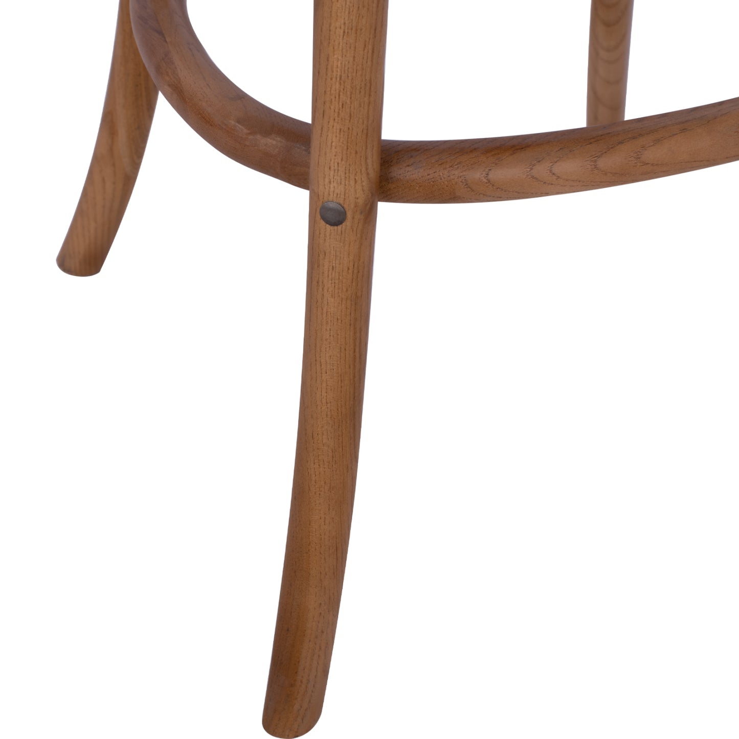 Bar Stool Wooden Forenza HM8304 Metallic with crossed back 50x58x113 cm