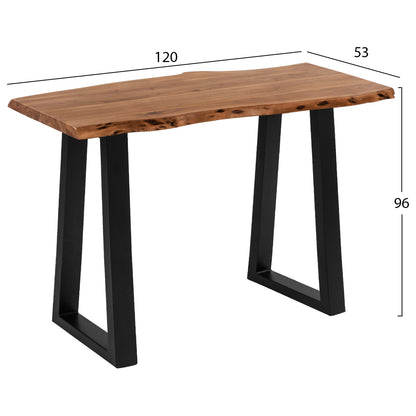Stand Bar Montana from solid acacia wood Thickness 4cm HM8463.11 120x50x96 cm