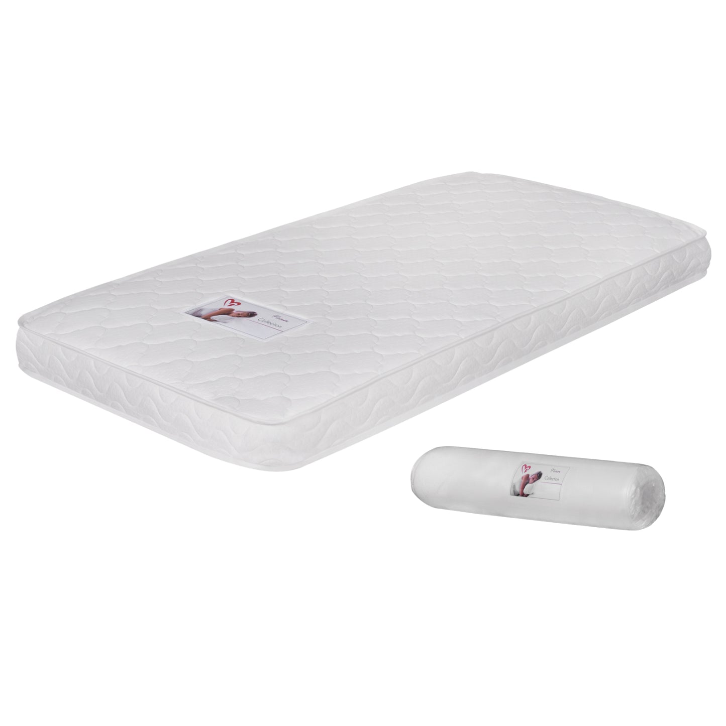 Mattress with Foam 90x190x15H-- HM374.01 (Roll Packing)