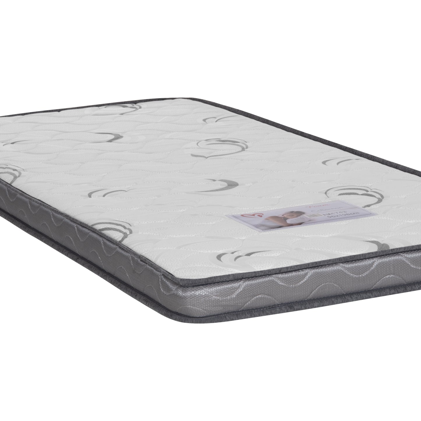 FOAM MATTRESS TRICO HM743 WHITE 90x190x10(thickness)cm.--ROLL-PACKING