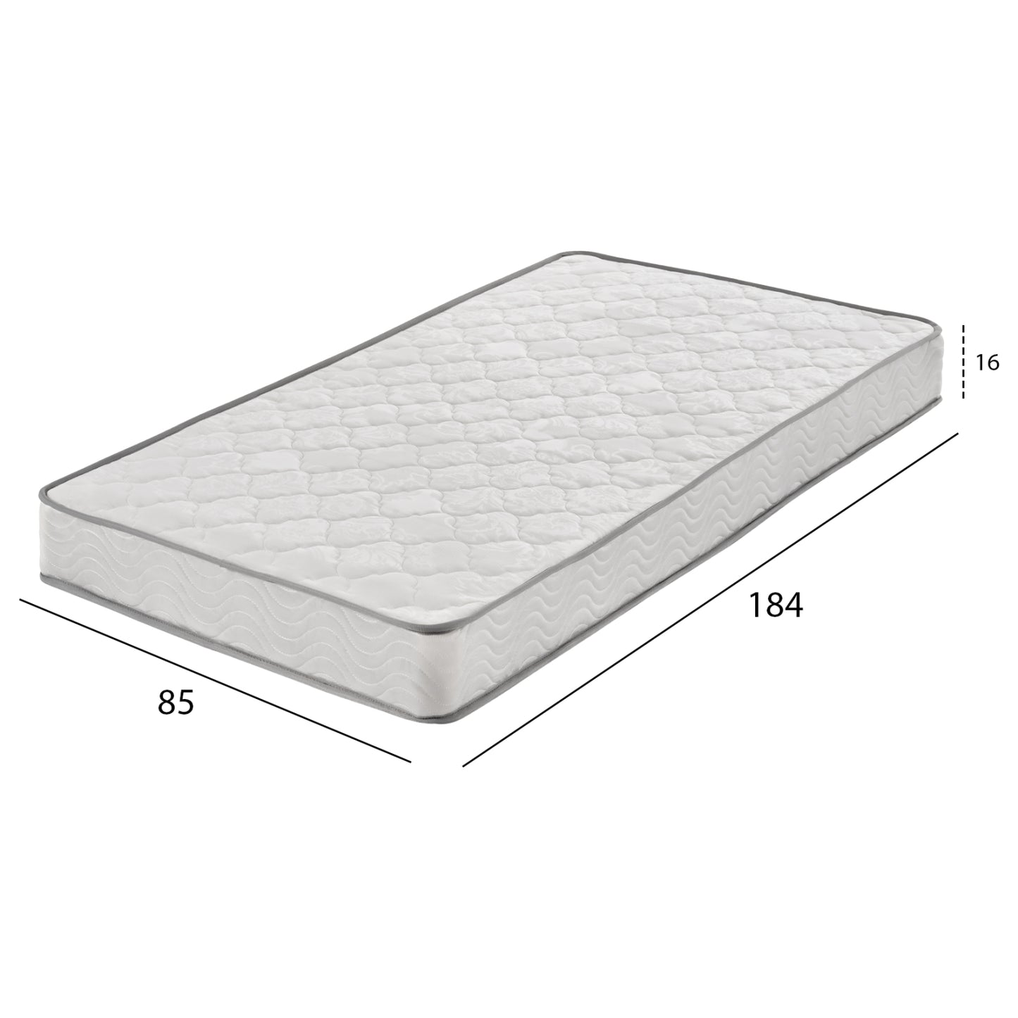 MATTRESS HM671.09 CONTINUOUS SPRING 85x184cm. SINGLE-SIDED