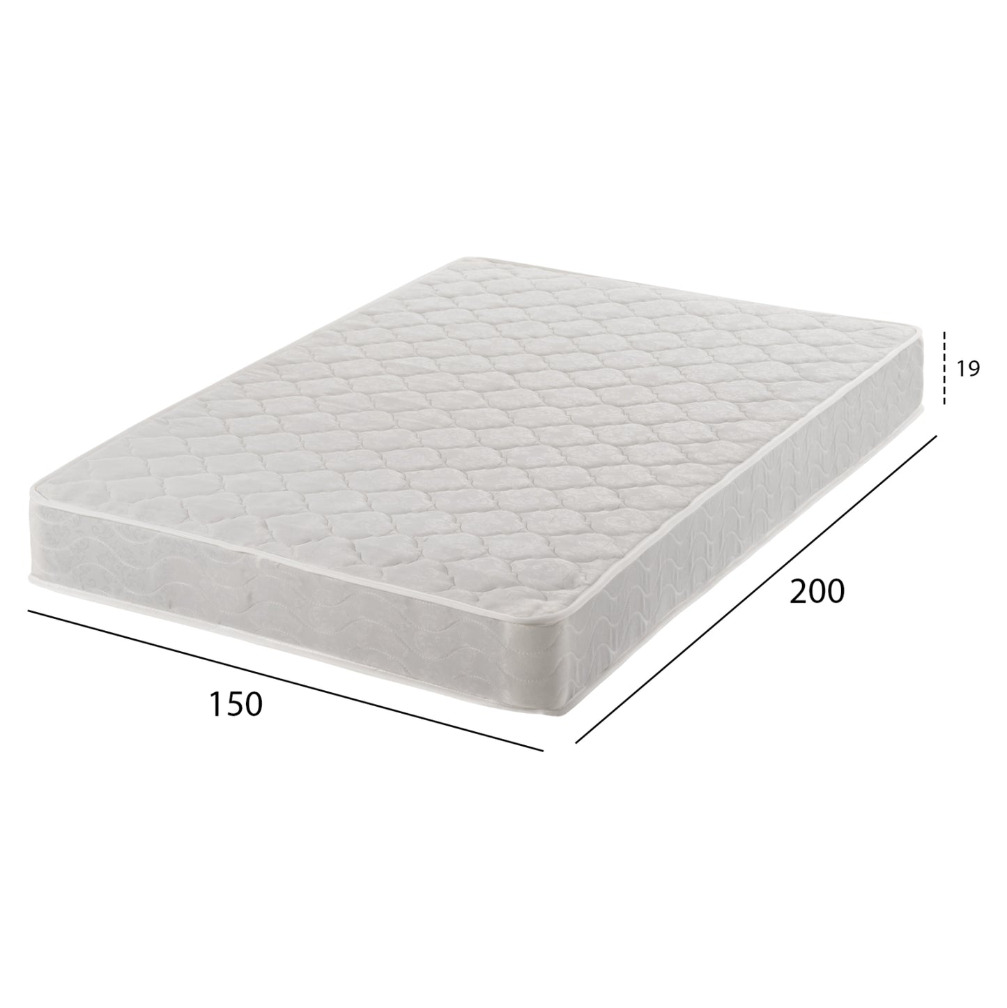 MATTRESS WITH CONTINUOUS SPRING HM669.05 DOUBLE-SIDED 150x200cm.