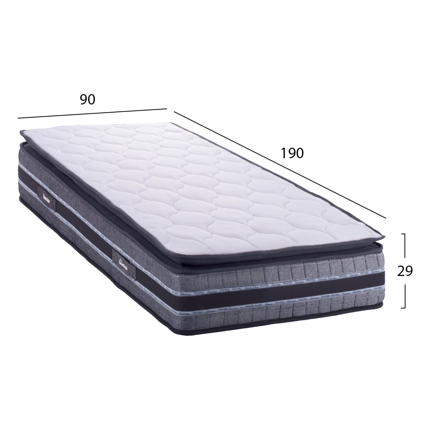 HM663.90 DREAMTOPIA mattress, series CELESTIAL, mini-bonnell, 90x190x29Η