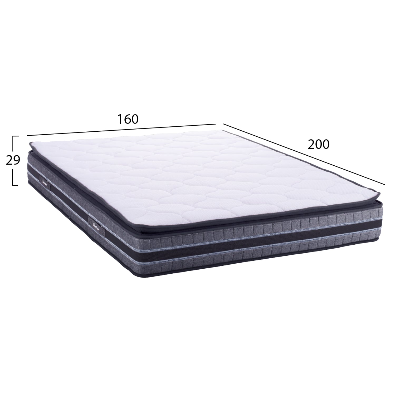 HM657.160 DREAMTOPIA mattress, series FRANKLIN, 160X200x29H