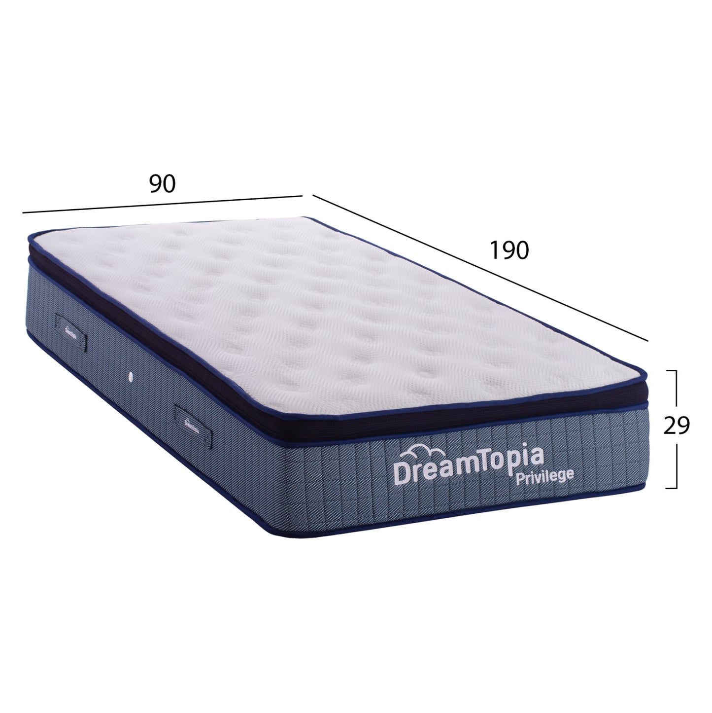HM660.90 DREAMTOPIA mattress, series PRIVILEGE, 90X190x29H