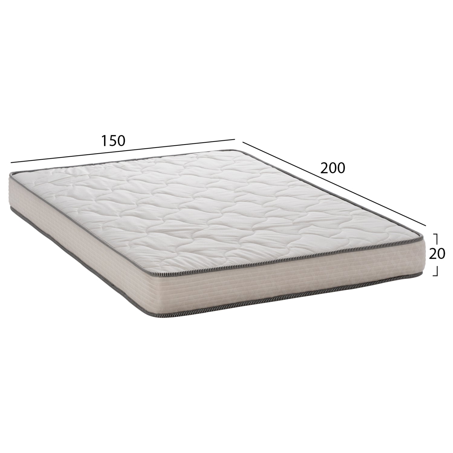 HM653.150 DREAMTOPIA mattress, series RELIEF, 150X200x20H