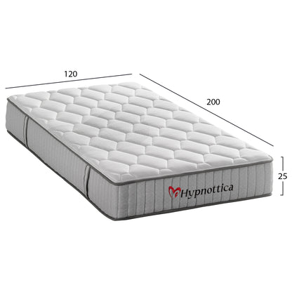 MATTRESS SEMI-DOUBLE HYPNOTTICA HM748.02 POCKET SPRINGS--WHITE 120x200x25Hcm