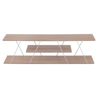 LIVING ROOM COMPOSITION 2PCS TARS HM11771.14 MELAMINE/METAL IN SONAMA-WHITE