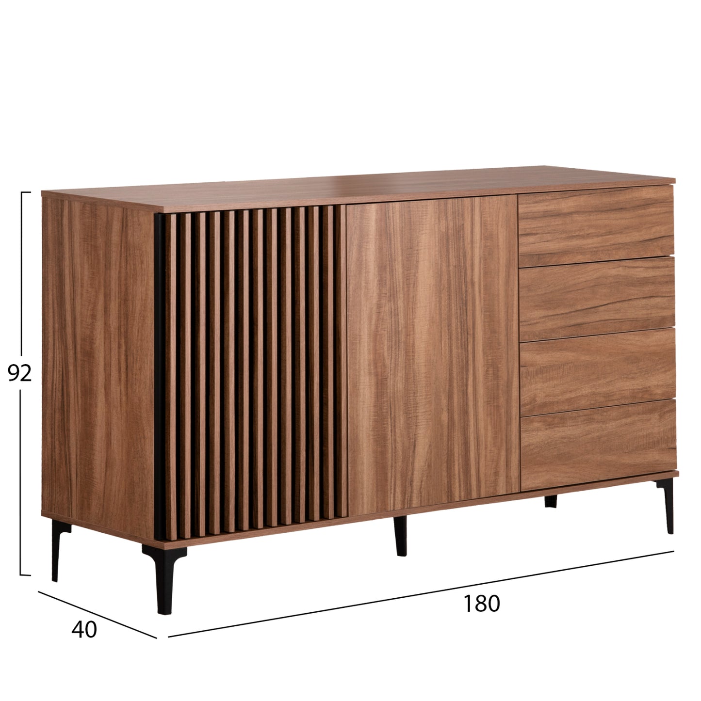 LIVING ROOM SET 4PCS HARRY HM21091 BUFFET-COFFEE TABLE-TV STAND-DISPLAY CABINET